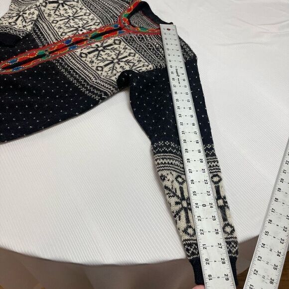 Vintage Nordic Wool Mohair Sweater Cardigan Size M/L/XL See Measurements - Picture 6 of 12